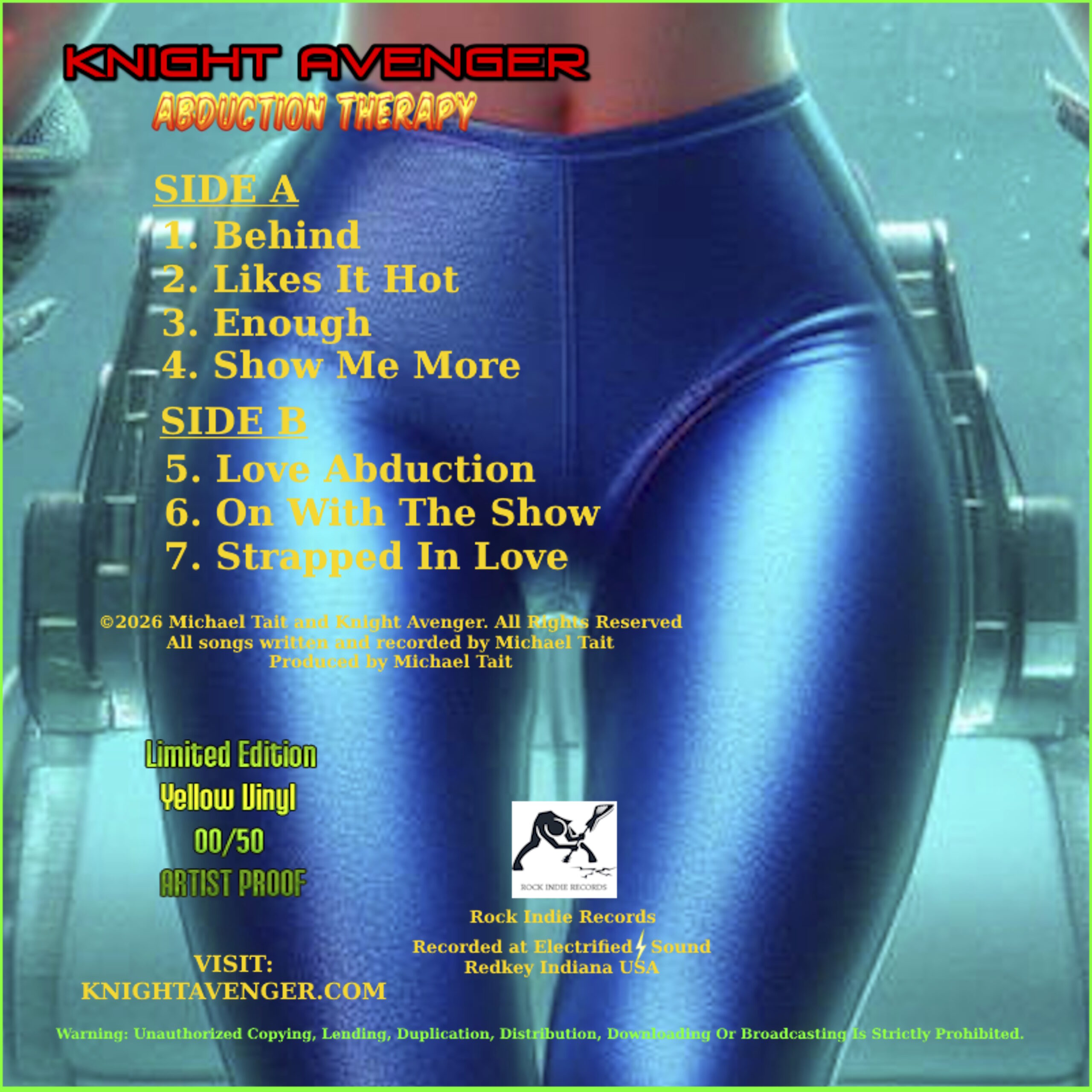 Abduction Therapy Limited Edition Yellow Vinyl - Image 2